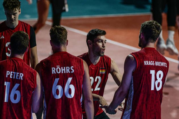 IPA88834611 - Team Germany introduction before the CEV Enel Eurovolley 2026 quarterfinal match between Poland and Germany—Arena 8888 in Sofia, Bulgaria, on September 22, 2026  Copyright: xIvanxSxIvanov IPAxSportx xx IPA88834611