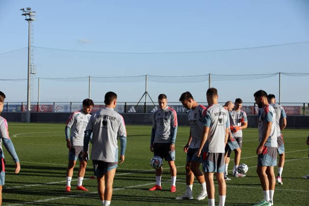Croatia National Football Team: Press and Trainign Session Players of Croatia during the training sesion at HNK Rijeka stadium on September 22, 2026 in Rijeka, Croatia.  GoranxKovacic PIXSELL