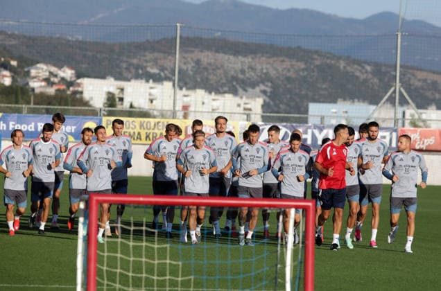 Croatia National Football Team: Press and Trainign Session Players of Croatia during the training sesion at HNK Rijeka stadium on September 22, 2026 in Rijeka, Croatia.  GoranxKovacic PIXSELL