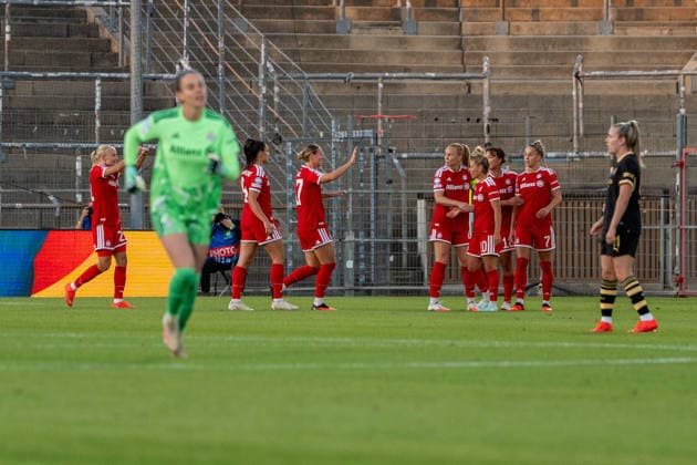 Fussball: UEFA Womens Champions League, 1. Spieltag, FC Bayern München Frauen - Manchester City Womens Football Club am 22.09.2026 in München (Sportpark Unterhaching), Deutschland, Saison 2026 2027: München Sportpark Unterhaching Deutschland Copyright: xPhilippxImhofx
