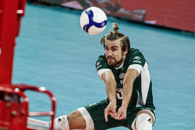 IPA88836060 - Poland s Jakub Popiwczak in action during the CEV Enel Eurovolley 2026 quarterfinal match between Poland and Germany at Arena 8888 in Sofia, Bulgaria, on September 22, 2026  Copyright: xIvanxSxIvanov IPAxSportx xx IPA88836060