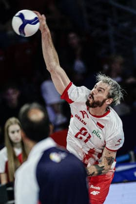 IPA88836051 - Poland s Tomasz Fornal in action during the CEV Enel Eurovolley 2026 quarterfinal match between Poland and Germany at Arena 8888 in Sofia, Bulgaria, on September 22, 2026  Copyright: xIvanxSxIvanov IPAxSportx xx IPA88836051