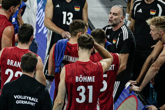 IPA88836053 - Germany s head coach Massimo Botti gives instructions during the CEV Enel Eurovolley 2026 quarterfinal match between Poland and Germany at Arena 8888 in Sofia, Bulgaria, on September 22, 2026  Copyright: xIvanxSxIvanov IPAxSportx xx IPA88836053