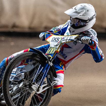260922 Dackarna malillas Andreas Lyager under final tva i Elitserien mellan Västervik och Dackarna malilla den 22 september 2026 i Västervik. Copyright: OSCARxWALLIN BB260922BB483