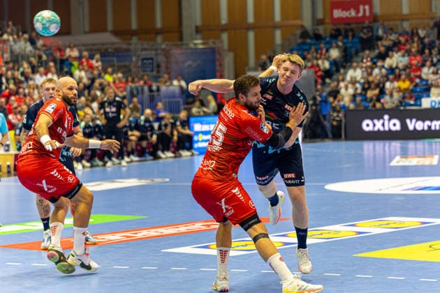 HBL Pokal, 2. Runde, Kassel, MT Melsungen vs. Rhein-Neckar Loewen, Rothenbach-Halle Kassel; 22.09.2026 HBL Pokal, 2. Runde, Kassel, Germany - 22.09.2026: Handball Bundesliga, Spiel der MT Melsungen vs. Rhein-Neckar Loewen, Rothenbach-Halle Kassel Copyright: xBEAUTIFULxSPORTS Freudensteinx