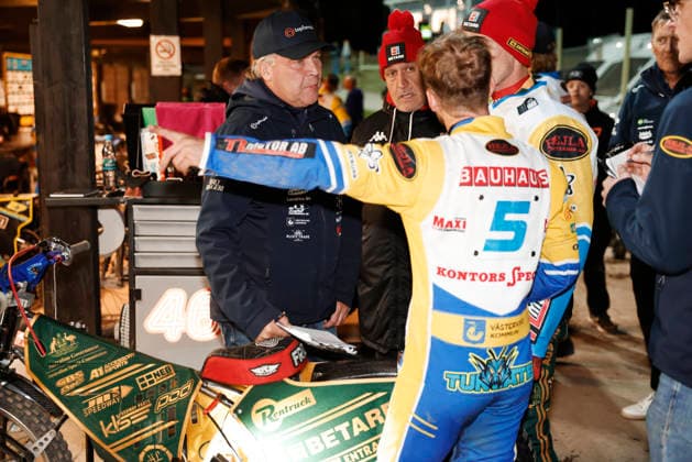 VÄSTERVIK, SWEDEN 20260922 Västervik s team manager Mikael Teurnberg ahead of Tuesday s decisive Swedish Championship final in speedway between Västervik and Dackarna at Hejla Arena in Västervik. VÄSTERVIK SWEDEN x60160x