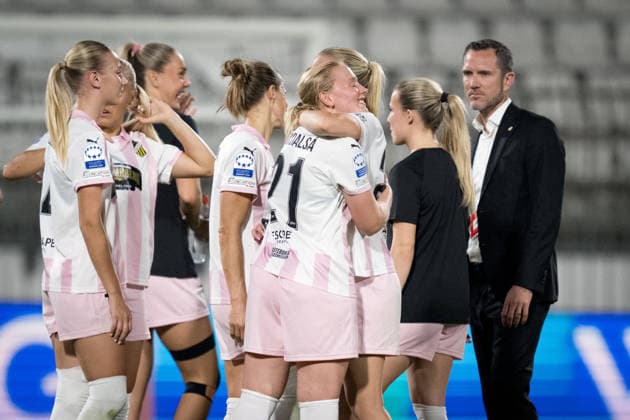 260922 Johanna Fossdalsa Sorensen of Häcken after the Women s Champions League football match between Inter and Häcken on September 22, 2026 in Monza. Photo: Carl Sandin BILDBYRAN kod CS CS0982 fotboll football soccer fotball uefa womens champions league inter häcken dam bbeng fotboll football soccer fotball uefa womens champions league inter häcken dam bbeng Copyright: CARLxSANDIN BB260922CS117