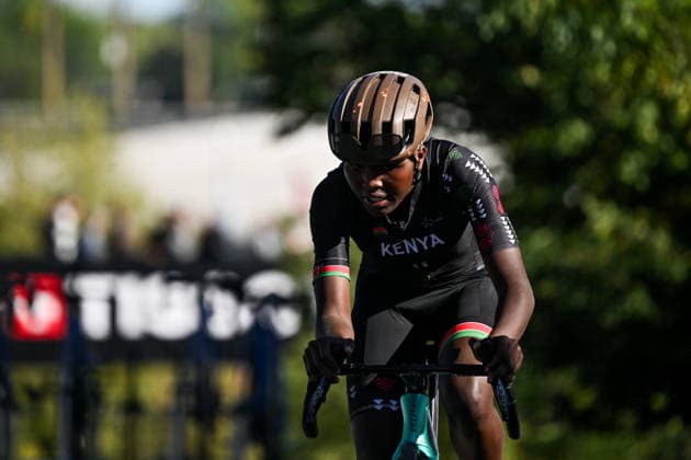 2026 UCI Road World Championships Picture by Zac Williams SWpix.com - 22 09 2026 - Cycling - 2026 UCI Road World Championships - MontrÃ al, Canada - Women Junior Individual Time Trial (ITT) - Mercy Eragae (Kenya) Copyright: x xSWpix.comx(t axPhotographyxHubxLtd)xZacxWilliams SWpix.comx SWP-3521-1633