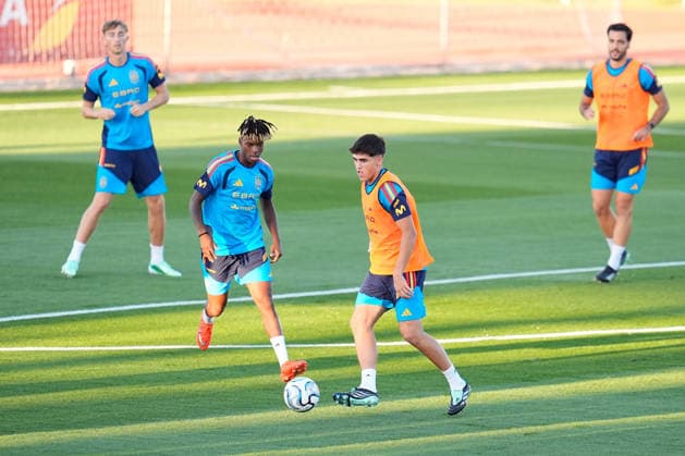 September 22, 2026, Las Rozas, Madrid, Spain: Pau Cubarsi during the training session of Spain Team ahead of the UEFA Nations League 2026 27 matches against England, Croatia and Czech Republic at Ciudad del Futbol on September 22, 2026, in Las Rozas, Madrid, Spain. Training Session Of Spain Team - UEFA Nations League 26 27  - ZUMAa181 20260922_zaa_a181_015 Copyright: xDennisxAgyemanx