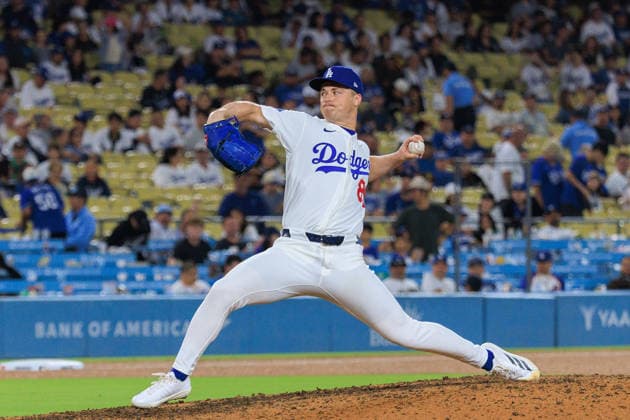 September 22, 2026, Los Angeles, California, USA: Closer, Jack Dreyer 86 of the Los Angeles Dodgers during a regular-season MLB, Baseball Herren, USA game against the San Diego Padres on Tuesday September 22, 2026 at Dodger Stadium in Los Angeles, California. Dodgers defeat Padres, 7-0. JAVIER ROJAS PI Los Angeles USA - ZUMAp124 20260922_zaa_p124_029 Copyright: xJavierxRojasx