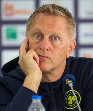 Republic of Ireland press conference, PK, Pressekonferenz Fadil Vokrri Stadium, Pristina, Kosovo 23 9 2026 Head Coach Heimir Hallgrimsson Heimir Hallgrimsson 23 9 2026  Copyright: xx RB2_8122