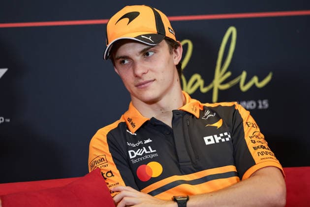 F1 - AZERBAIJAIN GRAND PRIX 2026 PIASTRI Oscar (aus), McLaren F1 Team MCL40, portrait press conference, PK, Pressekonferenz during the 2026 Formula 1 Azerbaijan Grand Prix, 15th round of the 2026 Formula One World Championship, WM, Weltmeisterschaft from September 24 to 26, 2026 on the Baku City Circuit, in Baku, Azerbaijan - BakuAzerbaijan Copyright: xEricxAlonsox