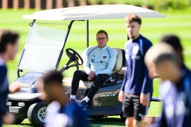 SOCCER - NL, AUT vs ISR WINDISCHGARSTEN,AUSTRIA,23.SEP.26 - SOCCER - UEFA Nations League, group stage, OEFB international match, Länderspiel, Nationalmannschaft Austria vs Israel, preview, training team AUT. Image shows head coach Ralf Rangnick (AUT).  GEPAxpictures xChristianxMoser