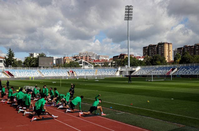 Republic of Ireland Squad Training, Fadil Vokrri Stadium, Pristina, Kosovo 23 9 2026 A view of Ireland training in Pristina A view of Ireland training in Pristina 23 9 2026  Copyright: xx RB3_1938