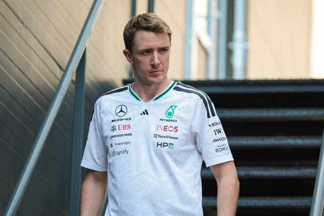 F1 - AZERBAIJAIN GRAND PRIX 2026 VESTI Frederik (den), Junior Driver of Mercedes AMG F1 Team, portrait during the 2026 Formula 1 Azerbaijan Grand Prix, 15th round of the 2026 Formula One World Championship, WM, Weltmeisterschaft from September 24 to 26, 2026 on the Baku City Circuit, in Baku, Azerbaijan - BakuAzerbaijan  Copyright: xEricxAlonsox