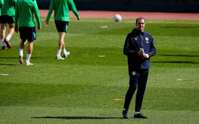 Republic of Ireland Squad Training, Fadil Vokrri Stadium, Pristina, Kosovo 23 9 2026 Assistant head coach John O™Shea John O™Shea 23 9 2026  Copyright: xx RB2_9866