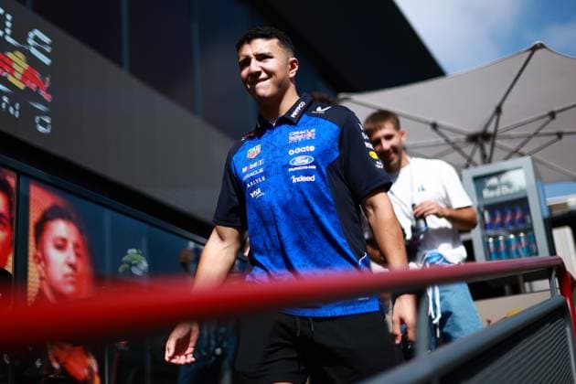 HADJAR Isack (fra), Red Bull Racing Ford RB22, portrait F1 GP 15 Baku 2026 F1 GP 15 Baku 2026 NORRIS Lando (gbr), McLaren F1 Team MCL40, portrait F1 GP 15 Baku 2026 Azerbaijan