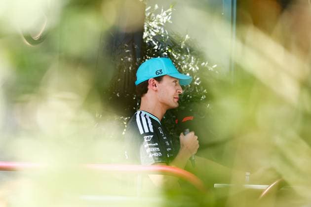 RUSSELL George (gbr), Mercedes AMG F1 Team W17, portrait F1 GP 15 Baku 2026 F1 GP 15 Baku 2026 NORRIS Lando (gbr), McLaren F1 Team MCL40, portrait F1 GP 15 Baku 2026 Azerbaijan