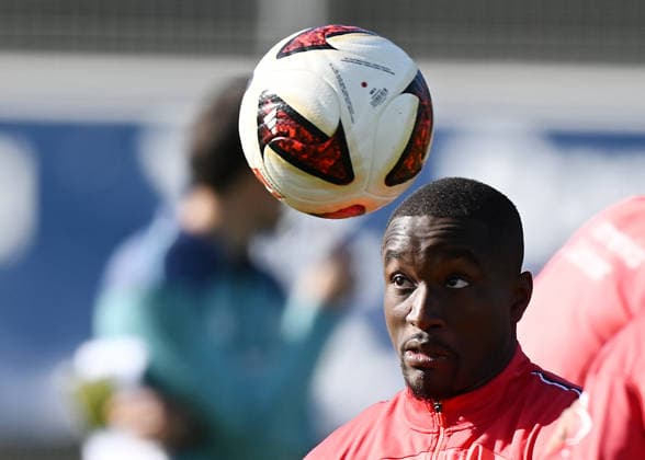 23.09.2026, xophax, Fussball 1.Bundesliga, Bayer 04 Leverkusen. Training in der Länderspielpause. Moussa Diaby ( Bayer 04 ) Leverkusen