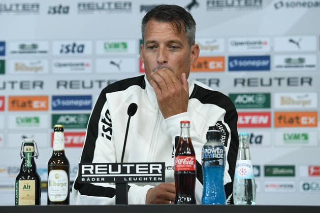 Vorstellung von Alexander Blessin als neuer Cheftrainer von Borussia Mönchengladbach am 23.09.2026 im ista-Borussia-Park in Mönchengladbach Alexander Blessin ( Trainer Cheftrainer Mönchengladbach )