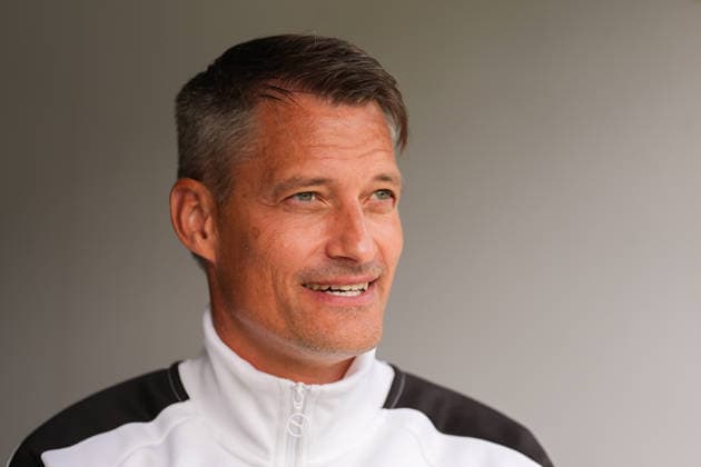 23.09.2026, xydrx, Fußball, Pressekonferenz Borussia Mönchengladbach, Offizielle Trainervorstellung im ista-Borussia-Park, Saison 2026 2027: Alexander Blessin (Cheftrainer Borussia Moenchengladbach) DFB regulations prohibit any use of photographs as image sequences and or quasi-video. Copyright: HMBxMedia YannisxDreimann