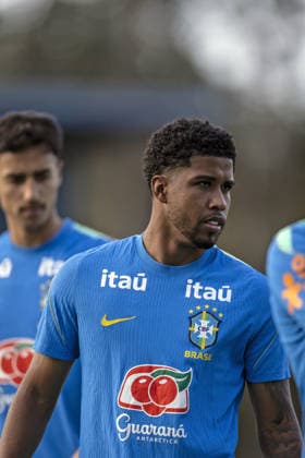 BRISBANE, AUSTRALIA, SEPTEMBER 23: Andrey Santos of Brazil during a Brazilian national team, Nationalteam (Seleção Brasileira) training session at the Ballymore Stadium Annex in Brisbane, Australia. (Photo by Ricardo Noigueira Sports Press Photo) Copyright: xRicardoxNogueira SportsxPressxPhotox Sportspressphoto_SPR237551