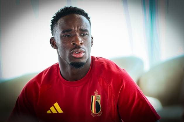 Belgium s Mandela Keita talks to the press during a press conference, PK, Pressekonferenz of the Red Devils, the Belgian national soccer team, at the national training center in Tubize, Wednesday 23 September 2026. The team is preparing for fixtures in the UEFA Nations League competition. BRUNOxFAHY  x187581812x