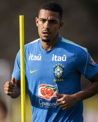 BRISBANE, AUSTRALIA, SEPTEMBER 23: Samuel Lino of Brazil during a Brazilian national team, Nationalteam (Seleção Brasileira) training session at the Ballymore Stadium Annex in Brisbane, Australia. (Photo by Ricardo Noigueira Sports Press Photo) Copyright: xRicardoxNogueira SportsxPressxPhotox Sportspressphoto_SPR237562