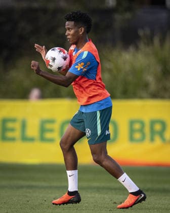 BRISBANE, AUSTRALIA, SEPTEMBER 23: Estêvão of Brazil during a Brazilian national team, Nationalteam (Seleção Brasileira) training session at the Ballymore Stadium Annex in Brisbane, Australia. (Photo by Ricardo Noigueira Sports Press Photo) Copyright: xRicardoxNogueira SportsxPressxPhotox Sportspressphoto_SPR237569