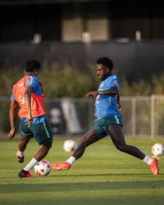 BRISBANE, AUSTRALIA, SEPTEMBER 23: Vinicius Junior of Brazil during a Brazilian national team, Nationalteam (Seleção Brasileira) training session at the Ballymore Stadium Annex in Brisbane, Australia. (Photo by Ricardo Noigueira Sports Press Photo) Copyright: xRicardoxNogueira SportsxPressxPhotox Sportspressphoto_SPR237570