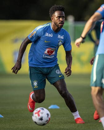 BRISBANE, AUSTRALIA, SEPTEMBER 23: Vinicius Junior of Brazil during a Brazilian national team, Nationalteam (Seleção Brasileira) training session at the Ballymore Stadium Annex in Brisbane, Australia. (Photo by Ricardo Noigueira Sports Press Photo) Copyright: xRicardoxNogueira SportsxPressxPhotox Sportspressphoto_SPR237571