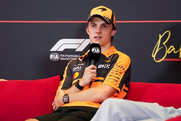 FORMULA 1 AZERBAIJAN GRAND PRIX 2026 Oscar Piastri (AUS) 81 McLaren in a press conference, PK, Pressekonferenz during the Formula 1 Qatar Airways Azerbaijan Grand Prix 2026, Round 15 of the 2026 Formula 1 World Championship, WM, Weltmeisterschaft from 24th - 26th September 2026 at the Baku City Circuit, Baku, Azerbaijan. Credit: Robbie Hoad Every Second Media Editorial use only. All images are copyright Every Second Media Limited. No images may be reproduced without prior permission. Copyright: xIMAGO EveryxSecondxMediax ESM-2183-0056 RobbiexHoadx xEveryxSecondxMediax
