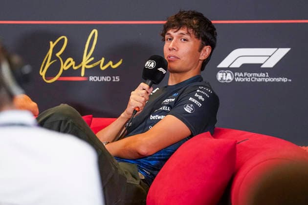 FORMULA 1 AZERBAIJAN GRAND PRIX 2026 Alexander Albon (THA) 23 Williams F1 Team in a press conference, PK, Pressekonferenz during the Formula 1 Qatar Airways Azerbaijan Grand Prix 2026, Round 15 of the 2026 Formula 1 World Championship, WM, Weltmeisterschaft from 24th - 26th September 2026 at the Baku City Circuit, Baku, Azerbaijan. Credit: Robbie Hoad Every Second Media Editorial use only. All images are copyright Every Second Media Limited. No images may be reproduced without prior permission. Copyright: xIMAGO EveryxSecondxMediax ESM-2183-0049 RobbiexHoadx xEveryxSecondxMediax