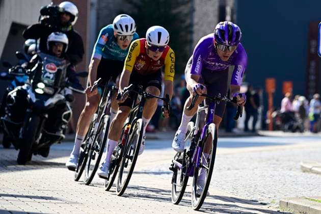 Omloop van het Houtland 2026 Cycling Race LICHTERVELDE, BELGIUM - SEPTEMBER 23 : Foldager Anders (DEN) of Team Jayco AlUla, Brookes Joseph (GBR) of Cofidis, Adomaitis Rokas (LTU) of Energus Cycling Team during the 80th edition of Omloop van het Houtland an UCI Class 1.1 one day cycling road race for Men Elite of 190 km with start in Zedelgem and finish in Lichtervelde on September 23, 2026 in Lichtervelde, Belgium, 23 09 2026 Lichtervelde Belgium  Copyright: xJanxDexMeuleneirx