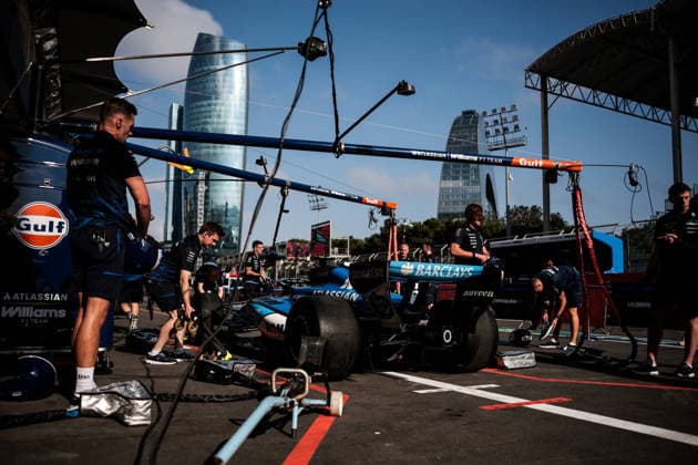 F1 - AZERBAIJAIN GRAND PRIX 2026 Williams F1 Team during the 2026 Formula 1 Azerbaijan Grand Prix, 15th round of the 2026 Formula One World Championship, WM, Weltmeisterschaft from September 24 to 26, 2026 on the Baku City Circuit, in Baku, Azerbaijan - BakuAzerbaijan  Copyright: xEricxAlonsox