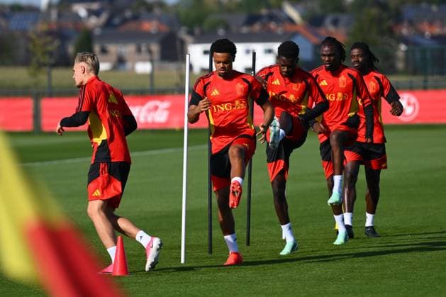 Belgium U21, U 21 Media Activities 23 09 2026 TUBIZE, BELGIUM - SEPTEMBER 23 : Noubi Lucas defender of Belgium U21 pictured during a training session of the Belgium Under 21 on September 23, 2026 in Tubize, Belgium, 23 09 2026 Tubize Belgium  Copyright: xVincentxKalutx
