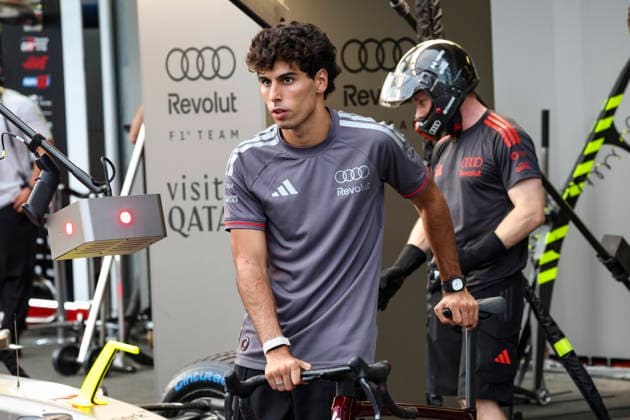 F1 - AZERBAIJAIN GRAND PRIX 2026 BORTOLETO Gabriel (bra), Audi F1 Team R26, portrait during the 2026 Formula 1 Azerbaijan Grand Prix, 15th round of the 2026 Formula One World Championship, WM, Weltmeisterschaft from September 24 to 26, 2026 on the Baku City Circuit, in Baku, Azerbaijan - BakuAzerbaijan  Copyright: xXavixBonillax