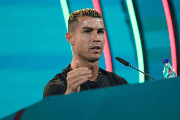 Lisbon, Portugal - September 23: Cristiano Ronaldo (Portugal) during the press conference, PK, Pressekonferenz before the UEFA Nations League 2026 27 League Phase Matchday 1 match between Portugal and Wales at Estadio Jose Alvalade in Lisbon, Portugal Copyright: HMBxMedia JoaquimxFerreira