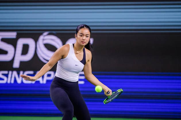 RECORD DATE NOT STATED 23rd September 2026; Kallang Tennis Hub, Singapore; WTA, Tennis Damen Tennis, Singapore Open Day 3; Alexandra Eala, Philippines DavidxAsh