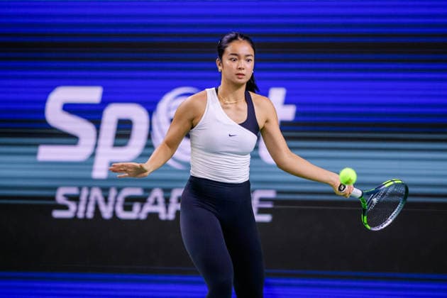 RECORD DATE NOT STATED 23rd September 2026; Kallang Tennis Hub, Singapore; WTA, Tennis Damen Tennis, Singapore Open Day 3; Alexandra Eala, Philippines DavidxAsh