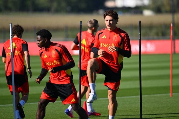 Belgium U21, U 21 Media Activities 23 09 2026 TUBIZE, BELGIUM - SEPTEMBER 23 : Lapage Amando defender of Belgium U21 pictured during a training session of the Belgium Under 21 on September 23, 2026 in Tubize, Belgium, 23 09 2026 Tubize Belgium  Copyright: xVincentxKalutx