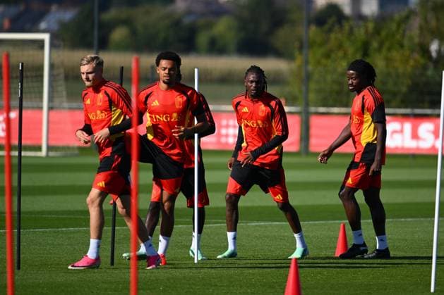 Belgium U21, U 21 Media Activities 23 09 2026 TUBIZE, BELGIUM - SEPTEMBER 23 : Noubi Lucas defender of Belgium U21 pictured during a training session of the Belgium Under 21 on September 23, 2026 in Tubize, Belgium, 23 09 2026 Tubize Belgium  Copyright: xVincentxKalutx