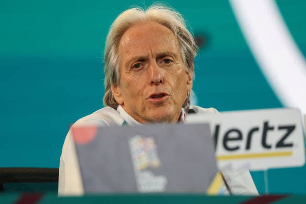 Lisbon, Portugal - September 23: Portugal s head coach Jorge Jesus (Portugal) during the press conference, PK, Pressekonferenz before the UEFA Nations League 2026 27 League Phase Matchday 1 match between Portugal and Wales at Estadio Jose Alvalade in Lisbon, Portugal Copyright: HMBxMedia JoaquimxFerreira