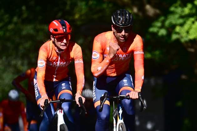 UCI 2026 Road World Championship, WM, Weltmeisterschaft Montreal 23 09 2026 MONTREAL, CANADA - SEPTEMBER 23 : riders of team Netherlands pictured during the reconnaissance of the UCI Road World Championships circuit in Montreal on September 23, 2026 in Montreal, Canada, 23 09 2026 Montreal Canada  Copyright: xPeterxDexVoechtx