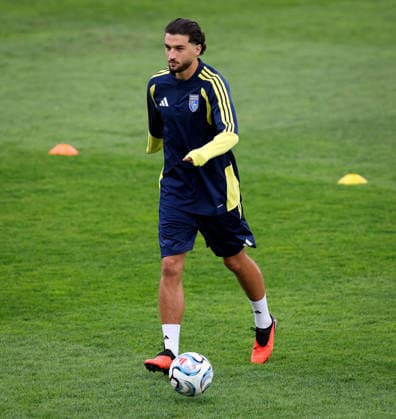 Kosovo Squad Training & press conference, PK, Pressekonferenz Fadil Vokrri Stadium, Pristina, Kosovo 23 9 2026 Leon Avdullahu Leon Avdullahu 23 9 2026  Copyright: xx RB1_2776