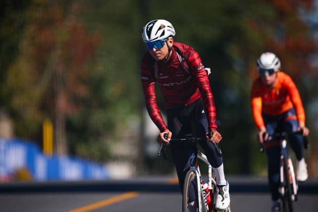 2026 UCI Road World Championships Picture by Vaughn Ridley SWpix.com - 23 09 2026 - Cycling - 2026 UCI Road World Championships - MontrÃ al, Canada - Training Practice - Latvia Copyright: x xSWpix.comx(t axPhotographyxHubxLtd)xVaughnxRidley SWpix.comx SWP-3521-1966