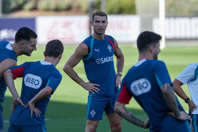 Lisbon, Portugal - September 23: Cristiano Ronaldo (Portugal) during the Training Team Portugal before the UEFA Nations League 2026 27 League Phase Matchday 1 match between Portugal and Wales at Estadio Jose Alvalade in Lisbon, Portugal Copyright: HMBxMedia JoaquimxFerreira