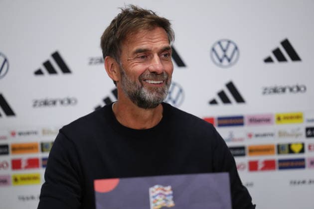 NED: Jurgen Klopp press conference, PK, Pressekonferenz Germany national team, Nationalteam head coach Jurgen Klopp press conference at MD-1 of Netherlands v Germany, UEFA Nations League match at Johan Cruyff Arena Stadium on September 23, 2026 in Amsterdam Netherlands. kpng Copyright: xBaguxBlancox xPRESSINPHOTOx PS_2627_JURG_007