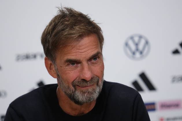 NED: Jurgen Klopp press conference, PK, Pressekonferenz Germany national team, Nationalteam head coach Jurgen Klopp press conference at MD-1 of Netherlands v Germany, UEFA Nations League match at Johan Cruyff Arena Stadium on September 23, 2026 in Amsterdam Netherlands. kpng Copyright: xBaguxBlancox xPRESSINPHOTOx PS_2627_JURG_011