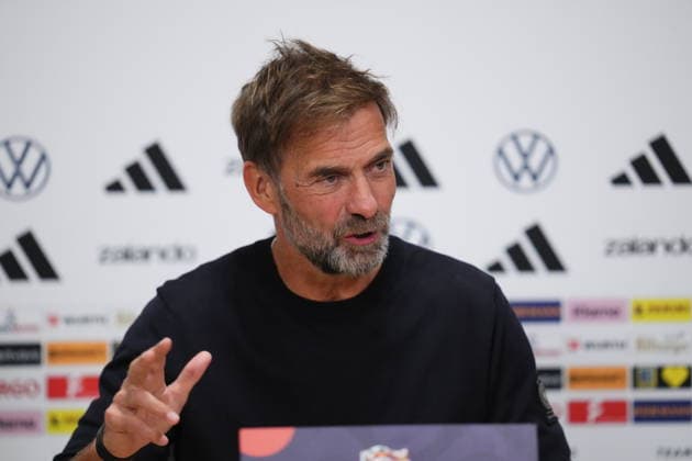 NED: Jurgen Klopp press conference, PK, Pressekonferenz Germany national team, Nationalteam head coach Jurgen Klopp press conference at MD-1 of Netherlands v Germany, UEFA Nations League match at Johan Cruyff Arena Stadium on September 23, 2026 in Amsterdam Netherlands. kpng Copyright: xBaguxBlancox xPRESSINPHOTOx PS_2627_JURG_024